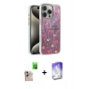 MARSİLYAN™- iPhone 16 Pro Max Kılıf Zirve Modern Prime - Siyah Bilvis 5in1 3D Magic Cam Ekran Koruyucu + Raze Metal Kamera Lens - NLGY