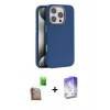 MARSİLYAN™- iPhone 16 Pro Max Kılıf Zirve Modern Prime - Siyah Bilvis 5in1 3D Magic Cam Ekran Koruyucu + Raze Metal Kamera Lens - CLTM