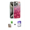 MARSİLYAN™- iPhone 16 Pro Max Kılıf Zirve Modern Prime - Siyah Bilvis 5in1 3D Magic Cam Ekran Koruyucu + Raze Metal Kamera Lens - CLTM