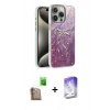 MARSİLYAN™- iPhone 16 Pro Max Kılıf Zirve Modern Prime - Siyah Bilvis 5in1 3D Magic Cam Ekran Koruyucu + Raze Metal Kamera Lens - CLTM