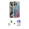 MARSİLYAN™- iPhone 16 Pro Max Kılıf Zirve Modern Prime - Siyah Bilvis 5in1 3D Magic Cam Ekran Koruyucu + Raze Metal Kamera Lens - BZ