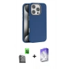 MARSİLYAN™- iPhone 16 Pro Max Kılıf Zirve Modern Prime - Siyah Bilvis 5in1 3D Magic Cam Ekran Koruyucu + Raze Metal Kamera Lens - SH