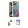 MARSİLYAN™- iPhone 16 Pro Max Kılıf Zirve Modern Prime - Siyah Bilvis 5in1 3D Magic Cam Ekran Koruyucu + Raze Metal Kamera Lens - CLTM