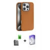 MARSİLYAN™- iPhone 16 Pro Max Kılıf Zirve Modern Prime - Siyah Bilvis 5in1 3D Magic Cam Ekran Koruyucu + Raze Metal Kamera Lens - SH