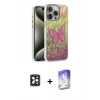MARSİLYAN™- iPhone 16 Pro Max Kılıf Zirve Modern Prime - Siyah Bilvis 5in1 3D Magic Cam Ekran Koruyucu + PVD Metal Kamera Lens - SH