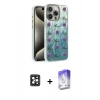 MARSİLYAN™- iPhone 16 Pro Max Kılıf Zirve Modern Prime - Siyah Bilvis 5in1 3D Magic Cam Ekran Koruyucu + PVD Metal Kamera Lens - SH