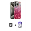 MARSİLYAN™- iPhone 16 Pro Max Kılıf Zirve Modern Prime - Siyah Bilvis 5in1 3D Magic Cam Ekran Koruyucu + PVD Metal Kamera Lens - SH