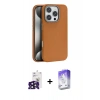 MARSİLYAN™- iPhone 16 Pro Max Kılıf Zirve Modern Prime - Siyah Bilvis 5in1 3D Magic Cam Ekran Koruyucu + Bilvis Titan Kamera Lens - SH