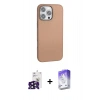 MARSİLYAN™- iPhone 16 Pro Max Kılıf Zirve Modern Prime - Siyah Bilvis 5in1 3D Magic Cam Ekran Koruyucu + Bilvis Titan Kamera Lens - SH