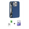 MARSİLYAN™- iPhone 16 Pro Max Kılıf Zirve Modern Prime - Siyah Bilvis 5in1 5D Magic Hayalet Cam Ekran Koruyucu + Raze Metal Kamera Lens - BZ