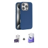 MARSİLYAN™- iPhone 16 Pro Max Kılıf Zirve Modern Prime - Siyah Bilvis 5in1 5D Magic Hayalet Cam Ekran Koruyucu + Bilvis Titan Kamera Lens - TMGI