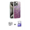 MARSİLYAN™- iPhone 16 Pro Max Kılıf Zirve Modern Prime - Siyah Bilvis 5in1 5D Magic Hayalet Cam Ekran Koruyucu + Pers Alüminyum Kamera Lens - GS