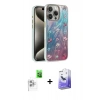 MARSİLYAN™- iPhone 16 Pro Max Kılıf Zirve Modern Prime - Siyah Bilvis 5in1 5D Magic Hayalet Cam Ekran Koruyucu + Raze Metal Kamera Lens - BZ
