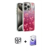 MARSİLYAN™- iPhone 16 Pro Max Kılıf Zirve Modern Prime - Siyah Bilvis 5in1 5D Magic Hayalet Cam Ekran Koruyucu + Pers Alüminyum Kamera Lens - GI