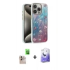 MARSİLYAN™- iPhone 16 Pro Max Kılıf Zirve Modern Prime - Siyah Bilvis 5in1 5D Magic Hayalet Cam Ekran Koruyucu + Raze Metal Kamera Lens - NLGY