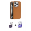 MARSİLYAN™- iPhone 16 Pro Max Kılıf Zirve Modern Prime - Siyah Bilvis 5in1 5D Magic Hayalet Cam Ekran Koruyucu + Bilvis Titan Kamera Lens - GS