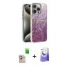 MARSİLYAN™- iPhone 16 Pro Max Kılıf Zirve Modern Prime - Siyah Bilvis 5in1 5D Magic Hayalet Cam Ekran Koruyucu + Raze Metal Kamera Lens - NLGY