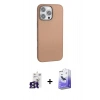 MARSİLYAN™- iPhone 16 Pro Max Kılıf Zirve Modern Prime - Siyah Bilvis 5in1 5D Magic Hayalet Cam Ekran Koruyucu + Bilvis Titan Kamera Lens - TMGI
