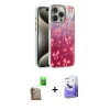 MARSİLYAN™- iPhone 16 Pro Max Kılıf Zirve Modern Prime - Siyah Bilvis 5in1 5D Magic Hayalet Cam Ekran Koruyucu + Raze Metal Kamera Lens - CLTM