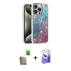 MARSİLYAN™- iPhone 16 Pro Max Kılıf Zirve Modern Prime - Siyah Bilvis 5in1 5D Magic Hayalet Cam Ekran Koruyucu + Raze Metal Kamera Lens - CLTM