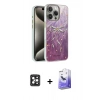 MARSİLYAN™- iPhone 16 Pro Max Kılıf Zirve Modern Prime - Siyah Bilvis 5in1 5D Magic Hayalet Cam Ekran Koruyucu + PVD Metal Kamera Lens - SH