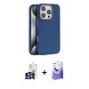 MARSİLYAN™- iPhone 16 Pro Max Kılıf Zirve Modern Prime - Siyah Bilvis 5in1 5D Magic Hayalet Cam Ekran Koruyucu + Bilvis Titan Kamera Lens - GS