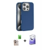 MARSİLYAN™- iPhone 16 Pro Max Kılıf Zirve Modern Prime - Siyah Bilvis 5in1 5D Magic Hayalet Cam Ekran Koruyucu + Raze Metal Kamera Lens - NLGY