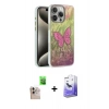 MARSİLYAN™- iPhone 16 Pro Max Kılıf Zirve Modern Prime - Siyah Bilvis 5in1 5D Magic Hayalet Cam Ekran Koruyucu + Raze Metal Kamera Lens - NLGY