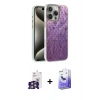 MARSİLYAN™- iPhone 16 Pro Max Kılıf Zirve Modern Prime - Siyah Bilvis 5in1 5D Magic Hayalet Cam Ekran Koruyucu + Gümüş Bilvis Titan Kamera Lens