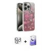 MARSİLYAN™- iPhone 16 Pro Max Kılıf Zirve Modern Prime - Siyah Bilvis 5in1 5D Magic Hayalet Cam Ekran Koruyucu + Pers Alüminyum Kamera Lens - GS