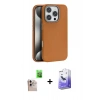 MARSİLYAN™- iPhone 16 Pro Max Kılıf Zirve Modern Prime - Siyah Bilvis 5in1 5D Magic Hayalet Cam Ekran Koruyucu + Raze Metal Kamera Lens - NLGY
