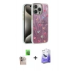 MARSİLYAN™- iPhone 16 Pro Max Kılıf Zirve Modern Prime - Siyah Bilvis 5in1 5D Magic Hayalet Cam Ekran Koruyucu + Raze Metal Kamera Lens - NLGY