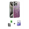 MARSİLYAN™- iPhone 16 Pro Max Kılıf Zirve Modern Prime - Siyah Bilvis 5in1 5D Magic Hayalet Cam Ekran Koruyucu + Raze Metal Kamera Lens - SH