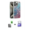 MARSİLYAN™- iPhone 16 Pro Max Kılıf Zirve Modern Prime - Siyah Bilvis 5in1 5D Magic Hayalet Cam Ekran Koruyucu + Raze Metal Kamera Lens - SH