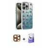 MARSİLYAN™- iPhone 16 Pro Max Kılıf Zirve Modern Prime - Siyah Bilvis 5in1 5D Magic Hayalet Cam Ekran Koruyucu + Pers Alüminyum Kamera Lens - CLTM