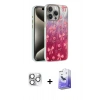 MARSİLYAN™- iPhone 16 Pro Max Kılıf Zirve Modern Prime - Siyah Bilvis 5in1 5D Magic Hayalet Cam Ekran Koruyucu + Pers Alüminyum Kamera Lens - GS