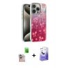 MARSİLYAN™- iPhone 16 Pro Max Kılıf Zirve Modern Prime - Siyah Bilvis 5in1 5D Magic Hayalet Cam Ekran Koruyucu + Raze Metal Kamera Lens - NLGY
