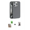 MARSİLYAN™- iPhone 16 Pro Max Kılıf Zirve Modern Prime - Siyah Bilvis Hayalet Cam Ekran Koruyucu + Raze Metal Kamera Lens - CLTM
