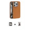 MARSİLYAN™- iPhone 16 Pro Max Kılıf Zirve Modern Prime - Siyah Bilvis Hayalet Cam Ekran Koruyucu + PVD Metal Kamera Lens - GD