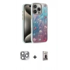 MARSİLYAN™- iPhone 16 Pro Max Kılıf Zirve Modern Prime - Siyah Bilvis Hayalet Cam Ekran Koruyucu + Pers Alüminyum Kamera Lens - GI