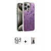 MARSİLYAN™- iPhone 16 Pro Max Kılıf Zirve Modern Prime - Siyah Bilvis Hayalet Cam Ekran Koruyucu + Pers Alüminyum Kamera Lens - GS