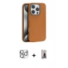 MARSİLYAN™- iPhone 16 Pro Max Kılıf Zirve Modern Prime - Siyah Bilvis Hayalet Cam Ekran Koruyucu + Pers Alüminyum Kamera Lens - GS
