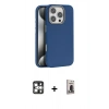 MARSİLYAN™- iPhone 16 Pro Max Kılıf Zirve Modern Prime - Siyah Bilvis Hayalet Cam Ekran Koruyucu + PVD Metal Kamera Lens - GS