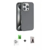 MARSİLYAN™- iPhone 16 Pro Max Kılıf Zirve Modern Prime - Siyah Bilvis Hayalet Cam Ekran Koruyucu + Raze Metal Kamera Lens - BZ