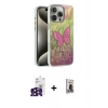 MARSİLYAN™- iPhone 16 Pro Max Kılıf Zirve Modern Prime - Siyah Bilvis Hayalet Cam Ekran Koruyucu + Bilvis Titan Kamera Lens - SH