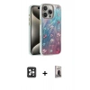 MARSİLYAN™- iPhone 16 Pro Max Kılıf Zirve Modern Prime - Siyah Bilvis Hayalet Cam Ekran Koruyucu + PVD Metal Kamera Lens - SH
