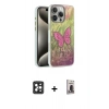 MARSİLYAN™- iPhone 16 Pro Max Kılıf Zirve Modern Prime - Siyah Bilvis Hayalet Cam Ekran Koruyucu + PVD Metal Kamera Lens - SH