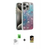 MARSİLYAN™- iPhone 16 Pro Max Kılıf Zirve Modern Prime - Siyah Buffer Cam Ekran Koruyucu + Beyaz Raze Metal Kamera Lens