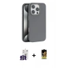 MARSİLYAN™- iPhone 16 Pro Max Kılıf Zirve Modern Prime - Siyah Buffer Cam Ekran Koruyucu + Bilvis Titan Kamera Lens - TMGI