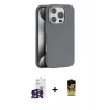 MARSİLYAN™- iPhone 16 Pro Max Kılıf Zirve Modern Prime - Siyah Buffer Cam Ekran Koruyucu + Bilvis Titan Kamera Lens - SH